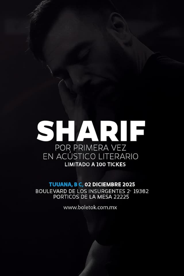 SHARIF / ACÚSTICO LITERARIO / TIJUANA